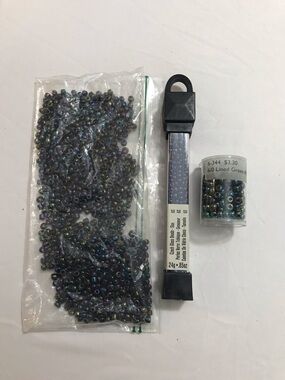 Dark Blue Czech Glass Beads Jewelry Making Kit Wholesale Bead Lot